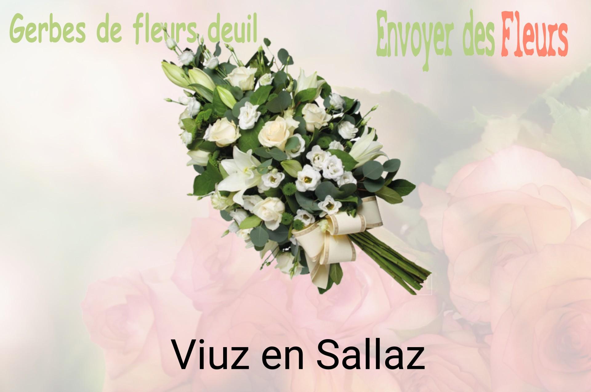 Gerbe de fleurs de deuil livrée à Viuz-en-Sallaz